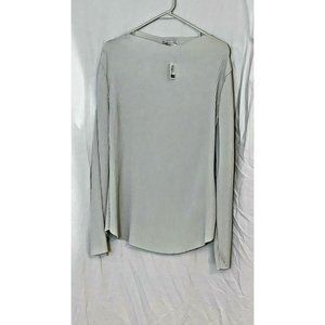 Urban Outfitters Accordion Pleated Blouse Gray/Silver Sz Lg, New w/ Tags Woman's